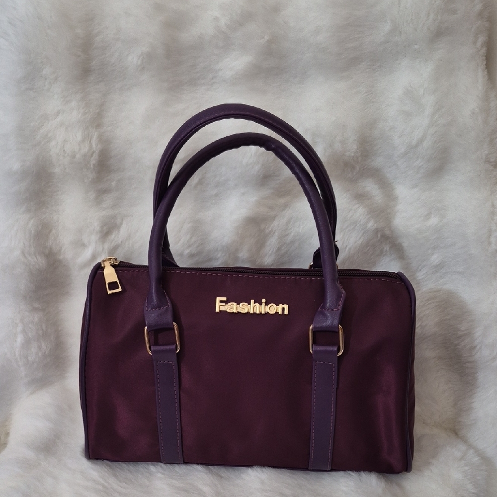 Purple Fashion Satchel Top Handle Bag